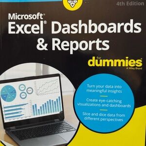 Microsoft Excel Dashboards & Reports for Dummies - Black and Yellow Cover
